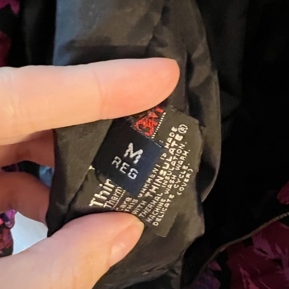 Vintage London Fog Rose Pattern Ski Jacket w/ Removable Lining - Picture 5 of 7